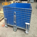 Large stackable steel storage container cage for sale